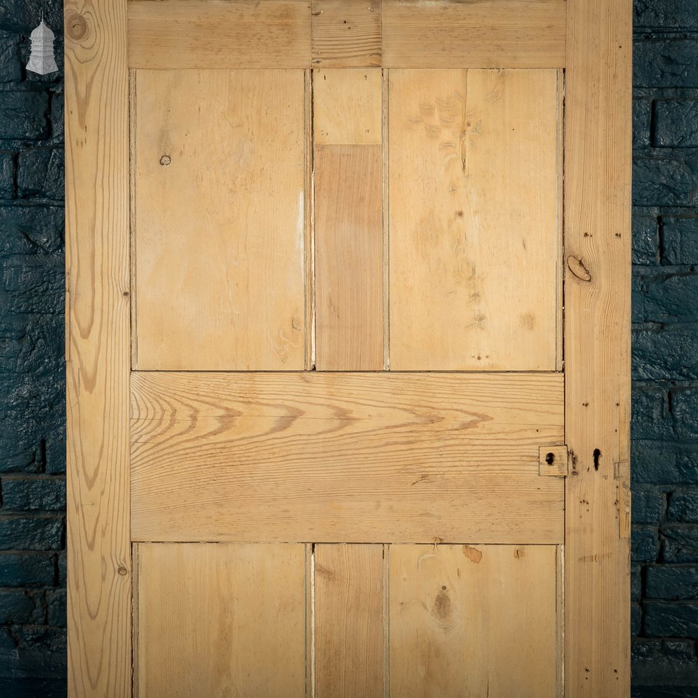 Glazed Pine Door, Fitted with 'Hammered Cathedral' Style Textured Glazing