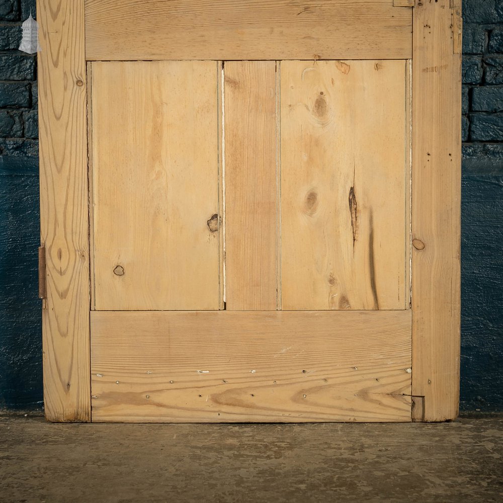 Glazed Pine Door, Fitted with 'Hammered Cathedral' Style Textured Glazing