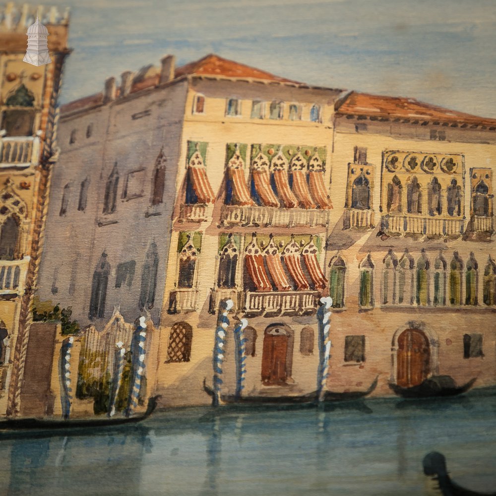 Venetian Watercolour Paintings, Set of 4