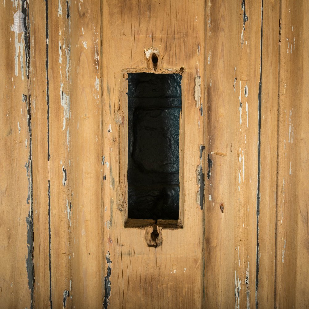 Pine Panelled Door, 19th C Moulded 4 Panel