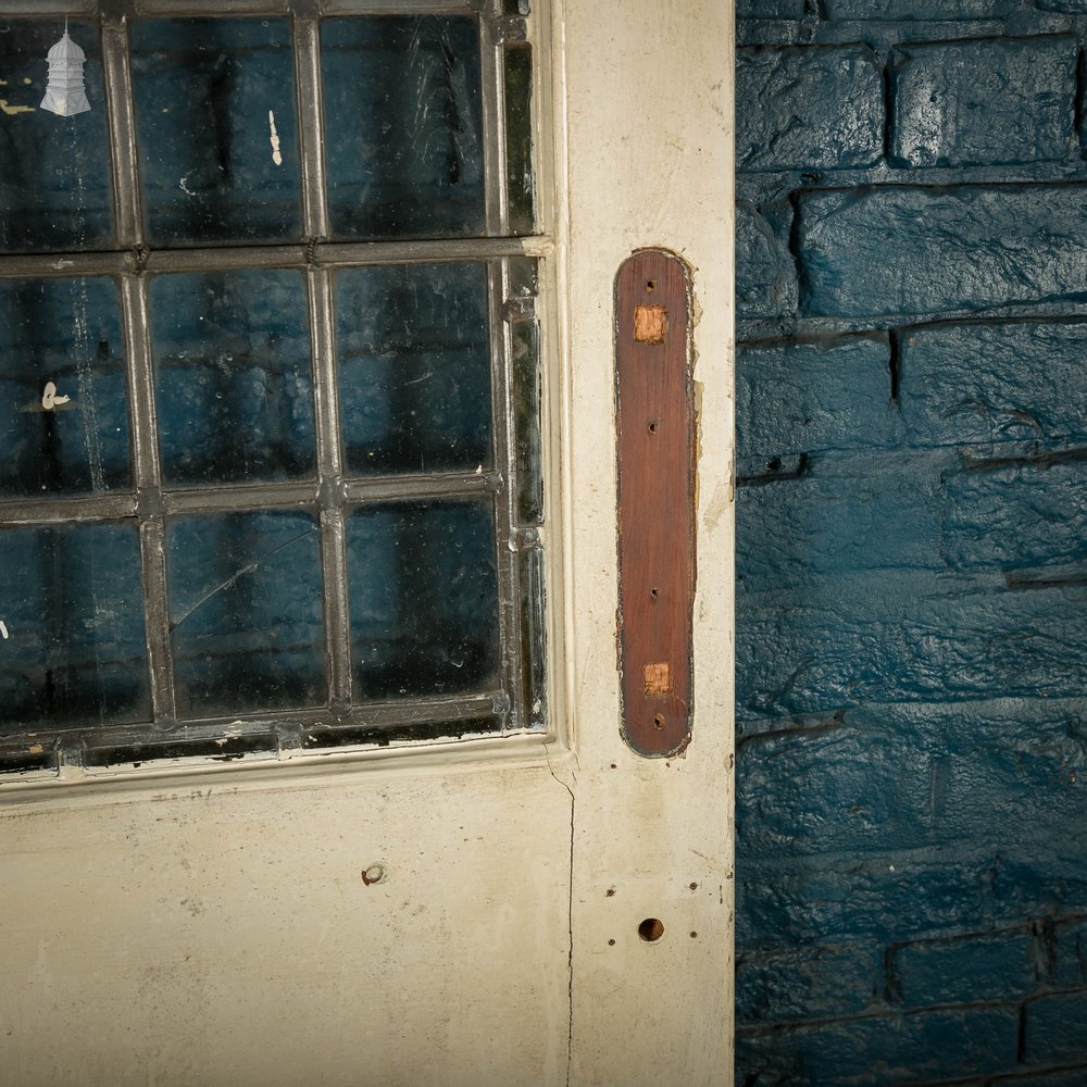 Half Glazed Door, Fitted with Leaded Glass