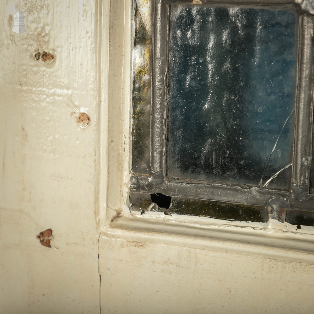 Half Glazed Door, Fitted with Leaded Glass