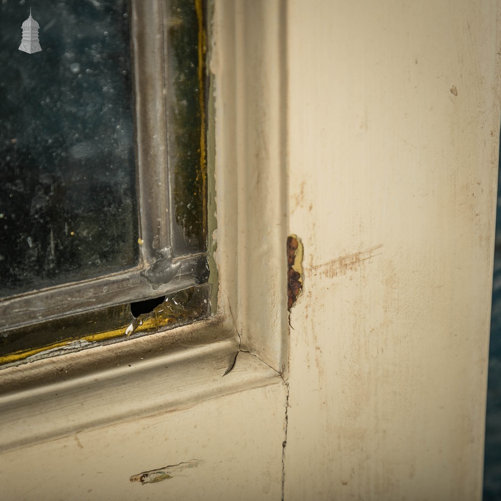 Half Glazed Door, Fitted with Leaded Glass