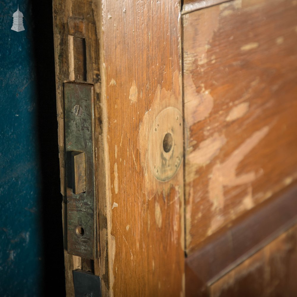 Panelled Door, 19th C Moulded 2 Panel