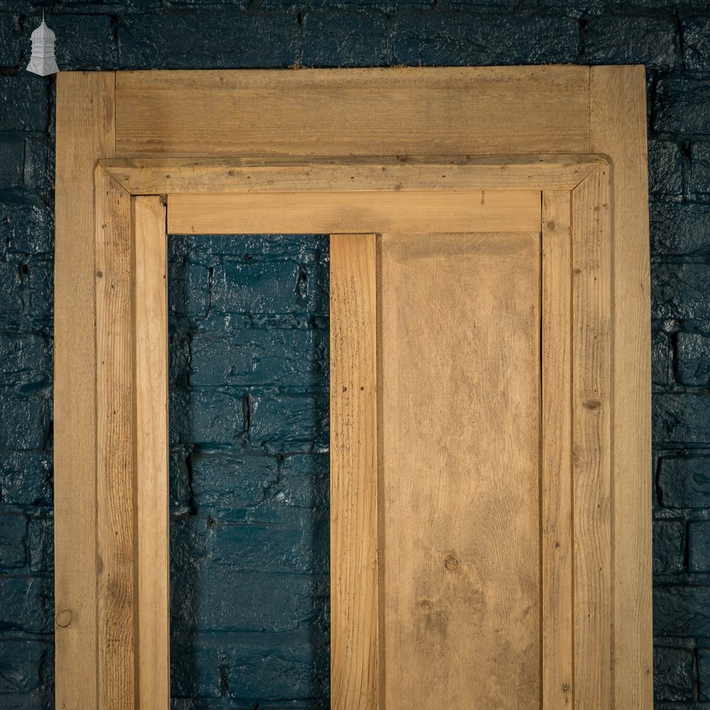 Pine Panaled Door in frame, 4 Panel