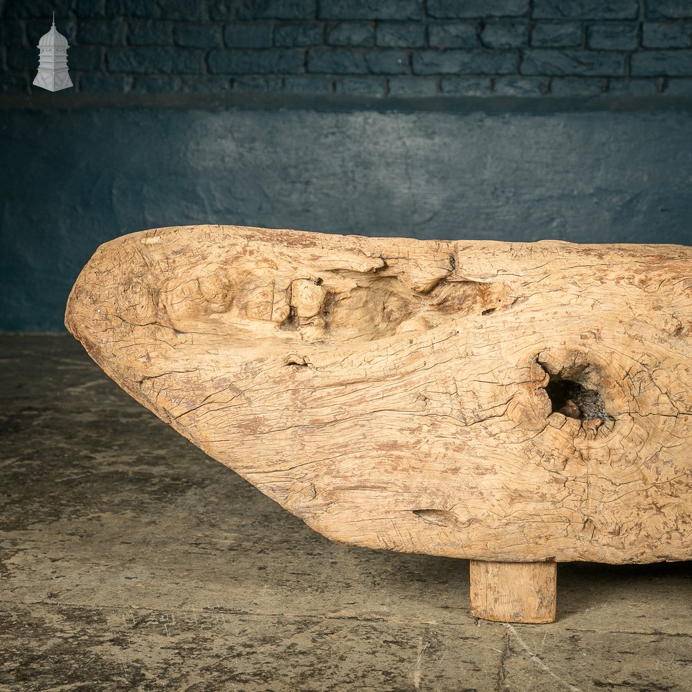 Ancient Oak Trough, Hand Carved Salvaged from North Norfolk