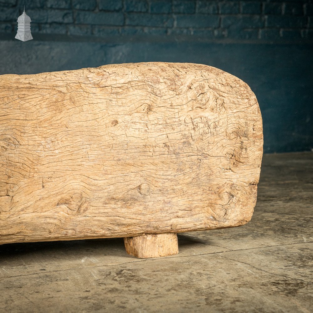 Ancient Oak Trough, Hand Carved Salvaged from North Norfolk