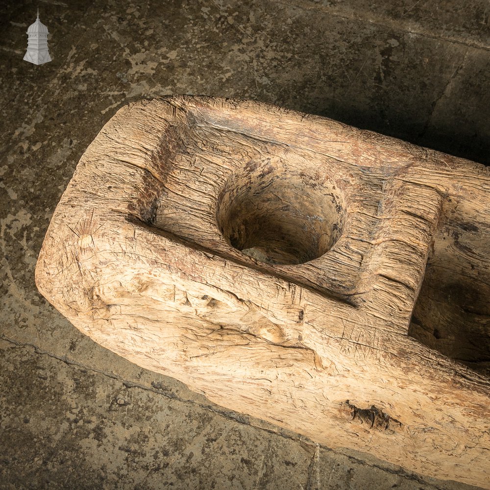 Ancient Oak Trough, Hand Carved Salvaged from North Norfolk