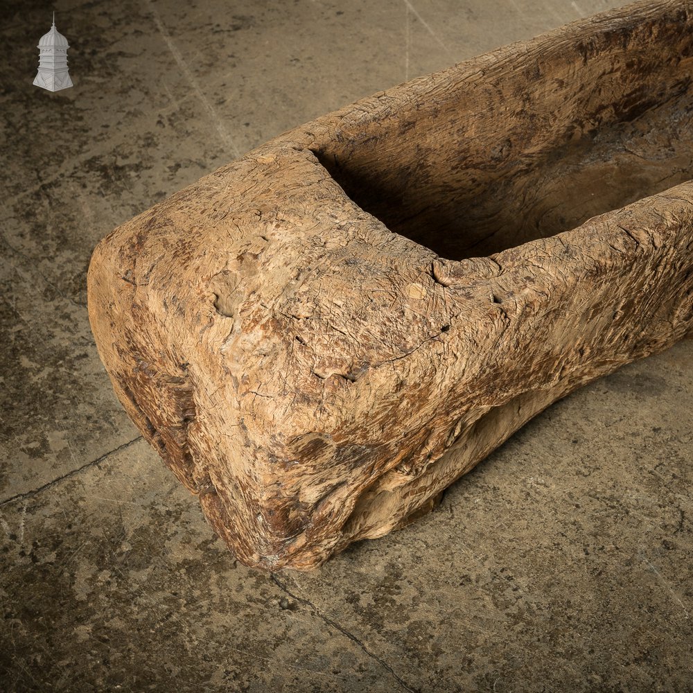 Ancient Oak Trough, Hand Carved Salvaged from North Norfolk