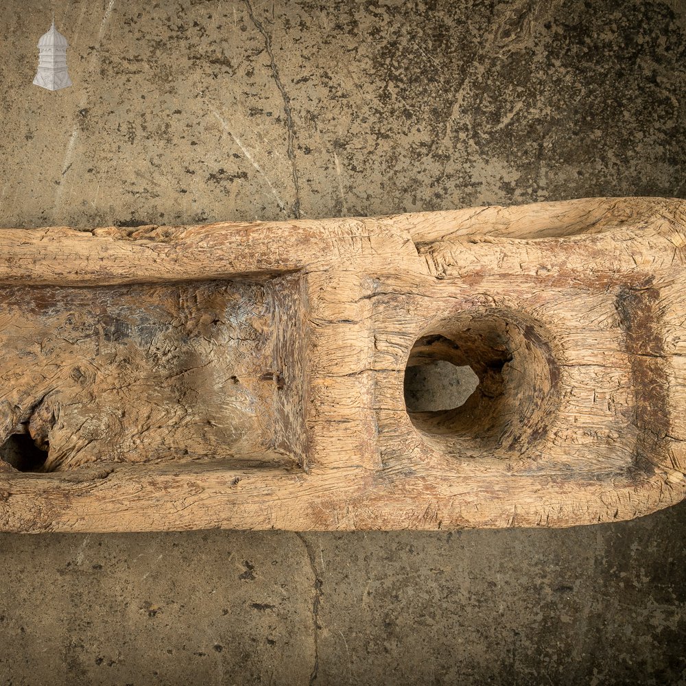 Ancient Oak Trough, Hand Carved Salvaged from North Norfolk