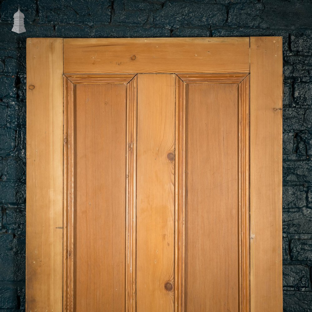 Pine Paneled Door, 4 Moulded Panel