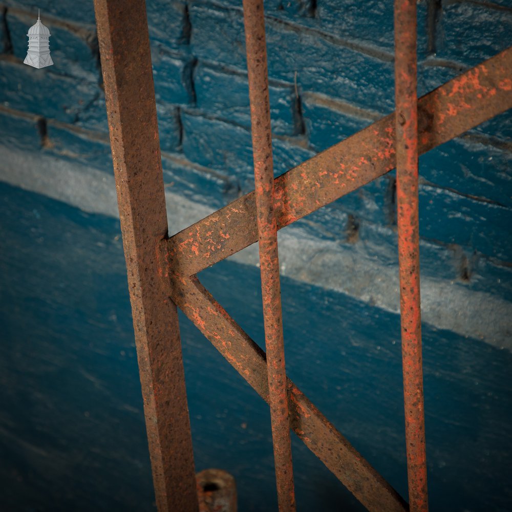 Iron Gate with Decorative Finials