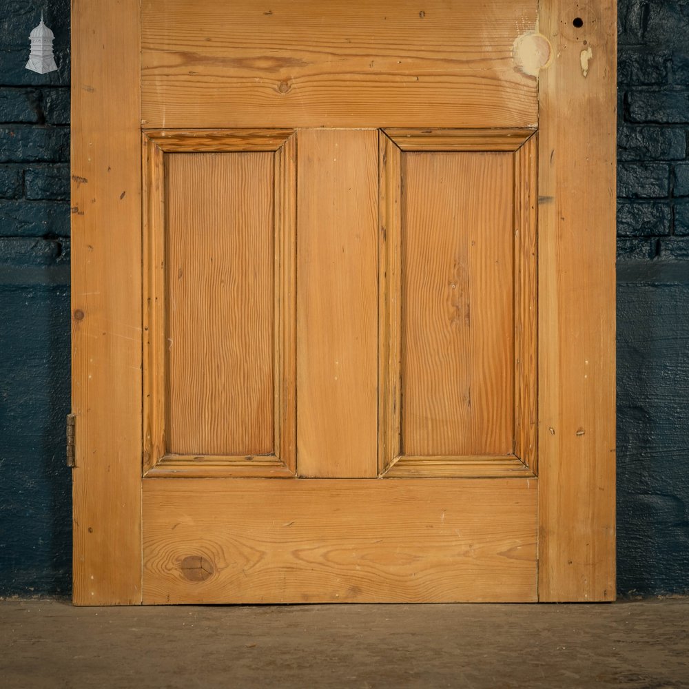 Pine Paneled Door, 4 Moulded Panel