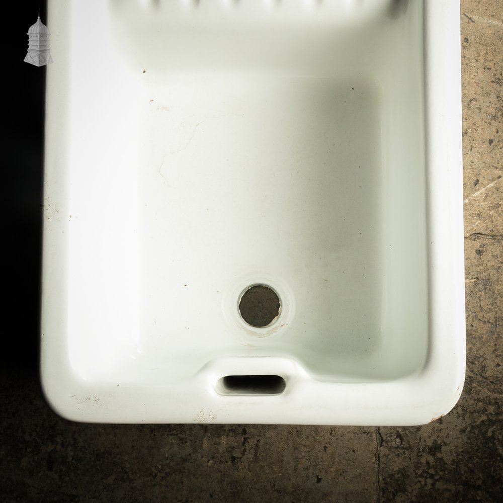 Butler Sink with Drainer, White, 19th C