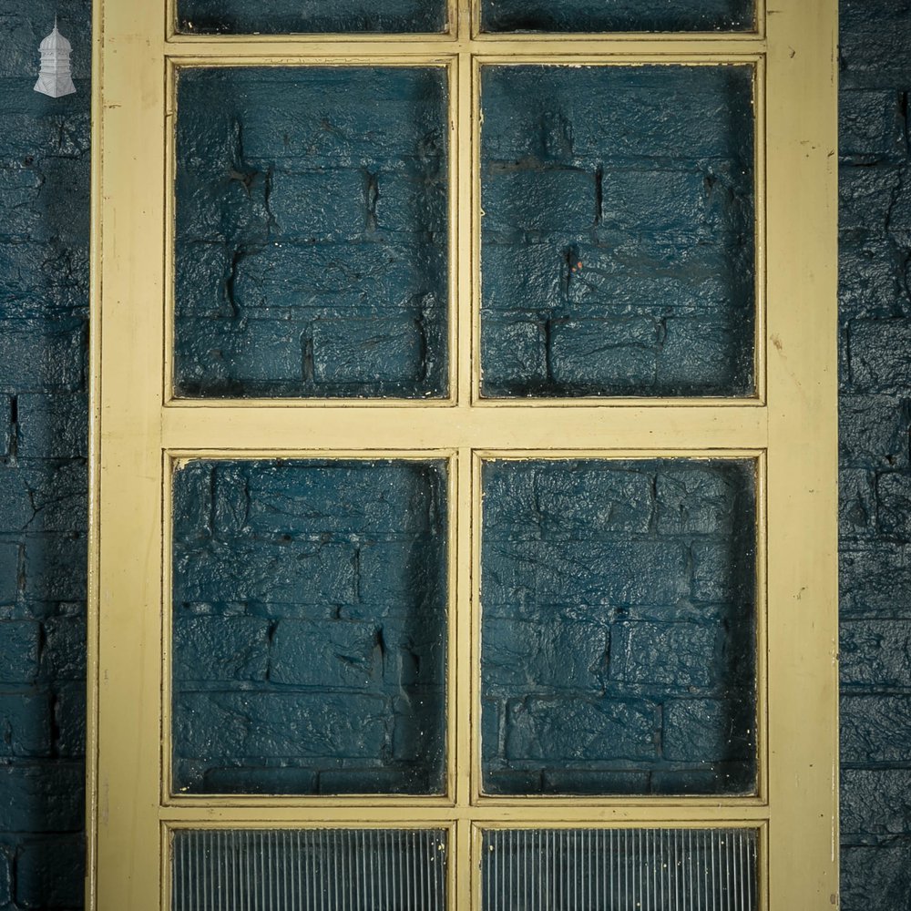 Glazed Room Divider, Painted Pine, 19th C