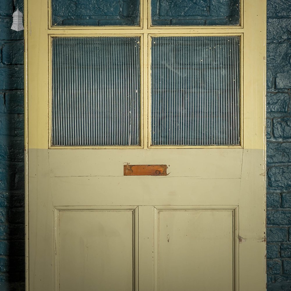 Glazed Room Divider, Painted Pine, 19th C