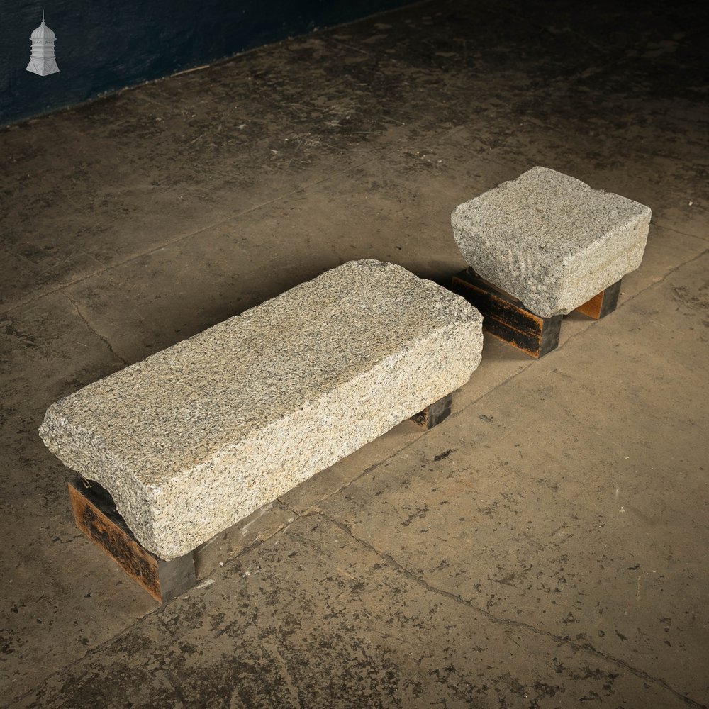 Granite Kerb Stones, Reclaimed Curb, Batch of 2