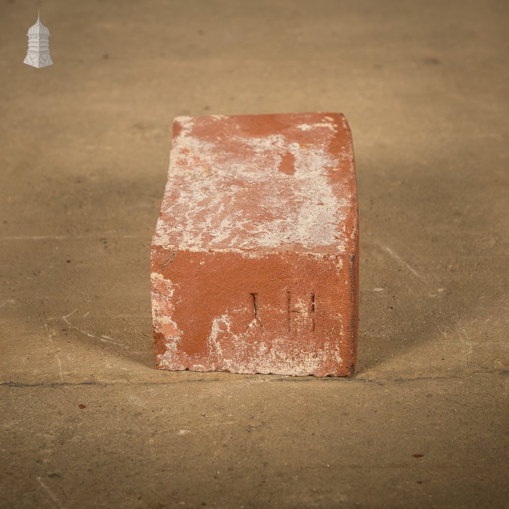 Curved Red Bricks, Batch of 58 Reclaimed Bricks