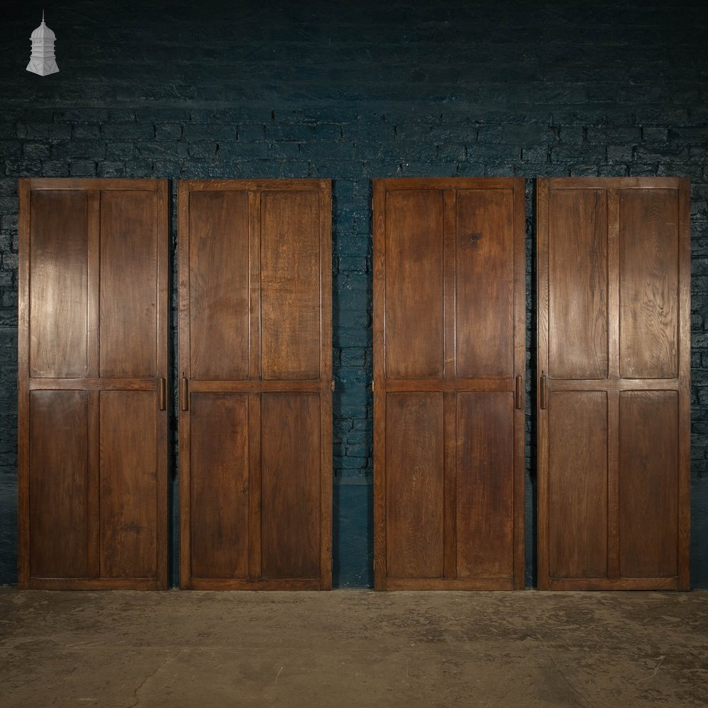 Pine Paneled Doors, 4 Panel Set of 2 Pairs