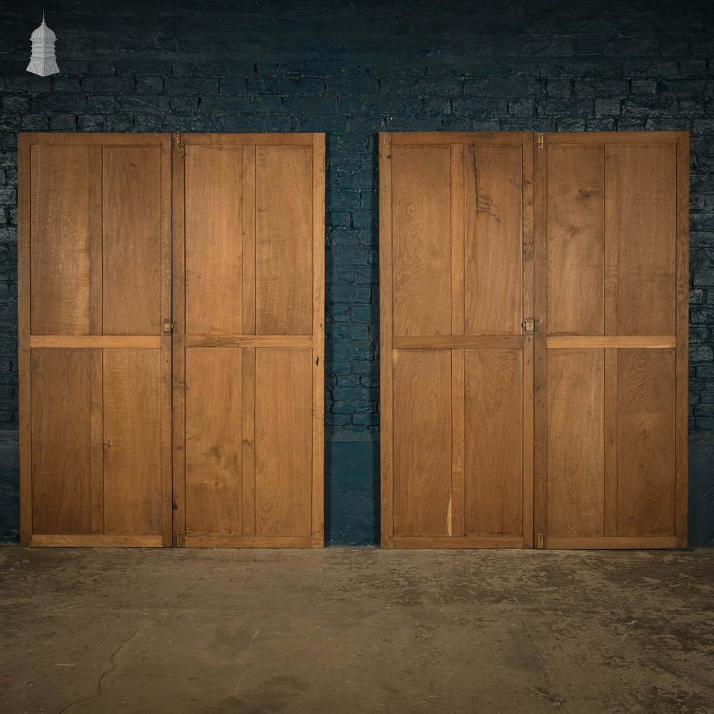 Pine Paneled Doors, 4 Panel Set of 2 Pairs