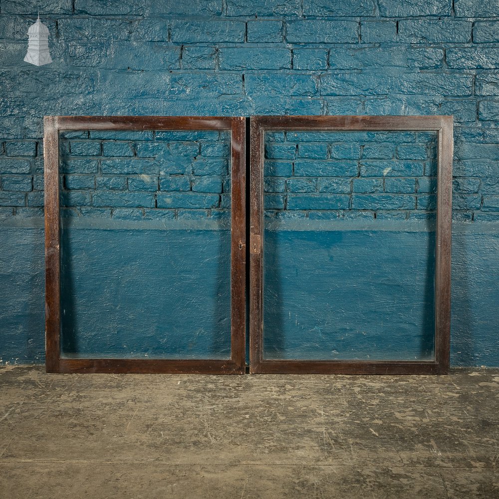 Glazed Cupboard Doors, 19th C, Mahogany, Pair