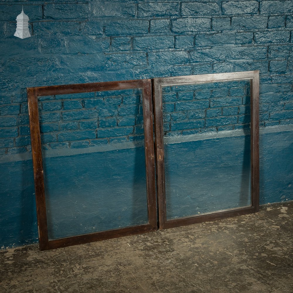 Glazed Cupboard Doors, 19th C, Mahogany, Pair