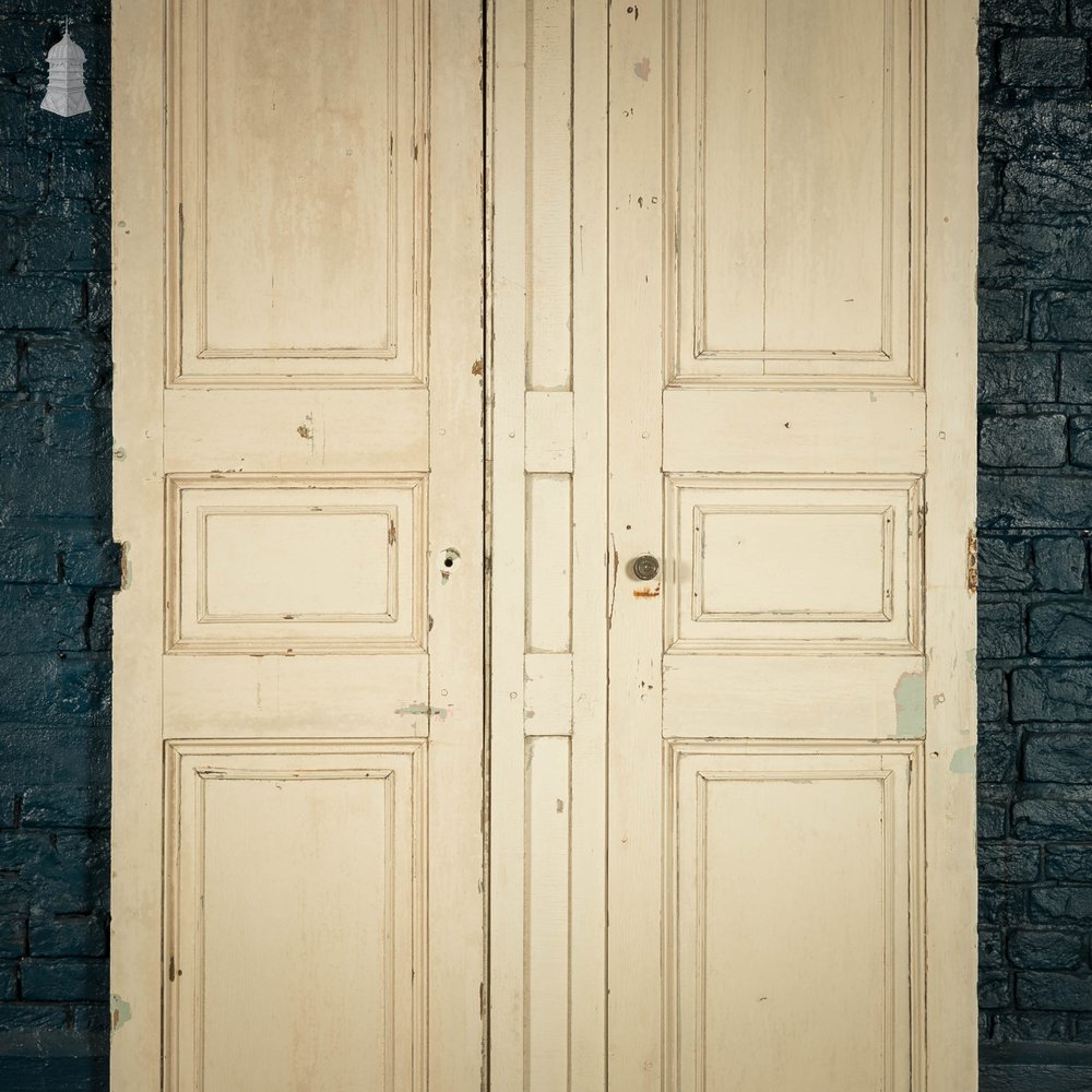 Pine Paneled Shutters, 3 Panel Pair