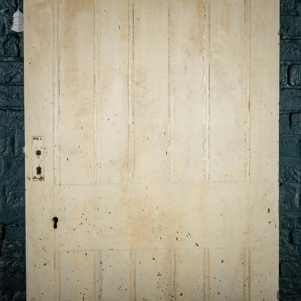 Pine Panelled Door, White Painted