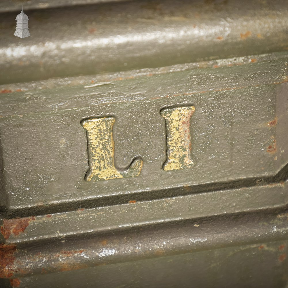 Green Painted Norwich City Council Cast Iron Litter Bin