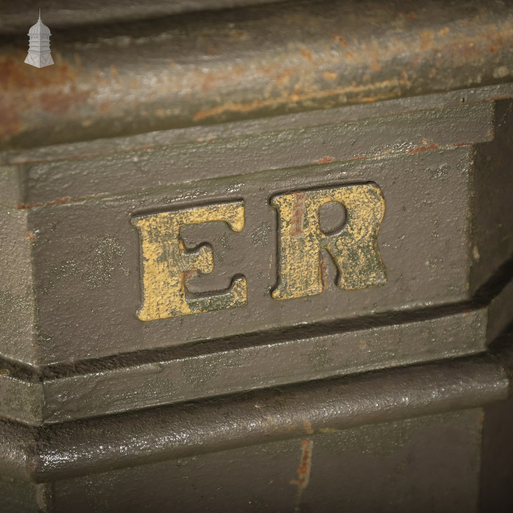 Green Painted Norwich City Council Cast Iron Litter Bin