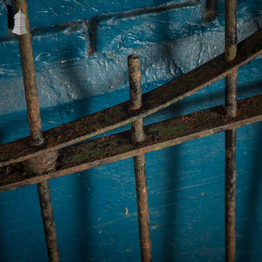 Scrollwork Garden Gate, 19th C Wrought Iron Gate