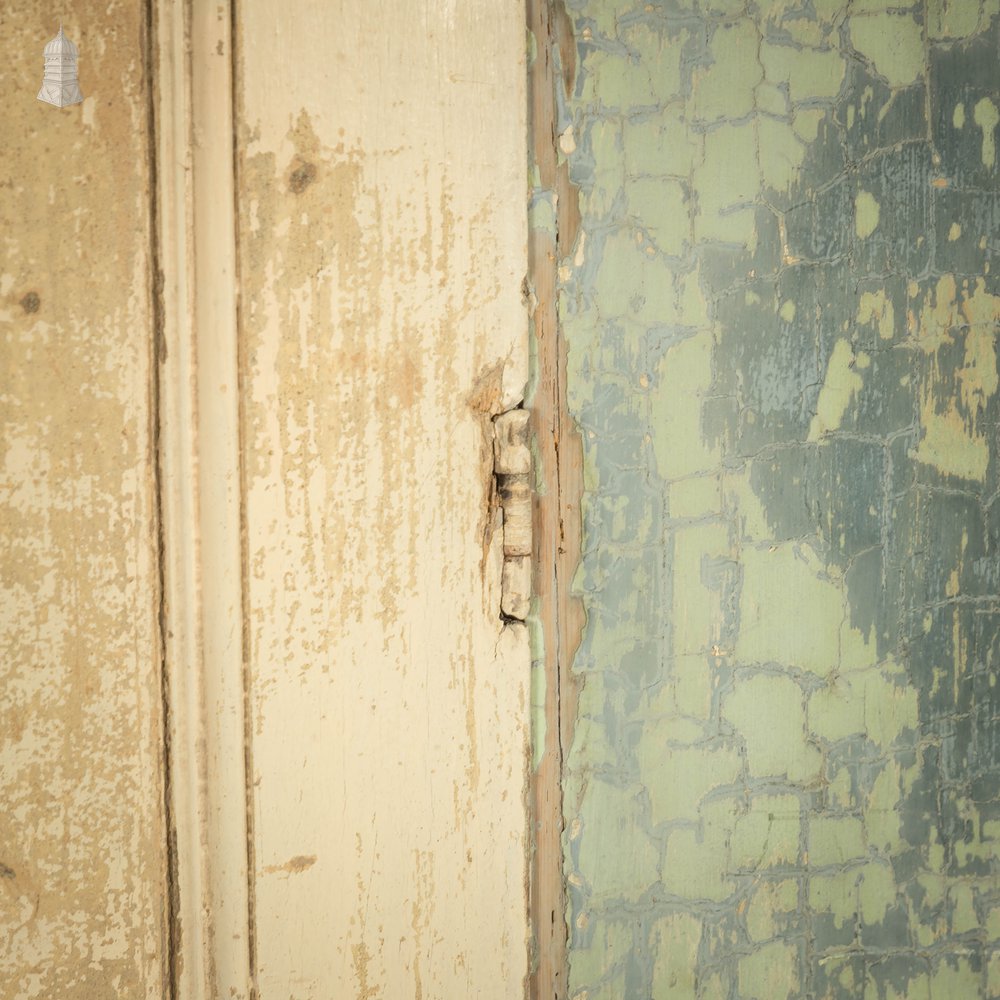 Pine Paneled Shutters, 4 Panel Distressed Paint