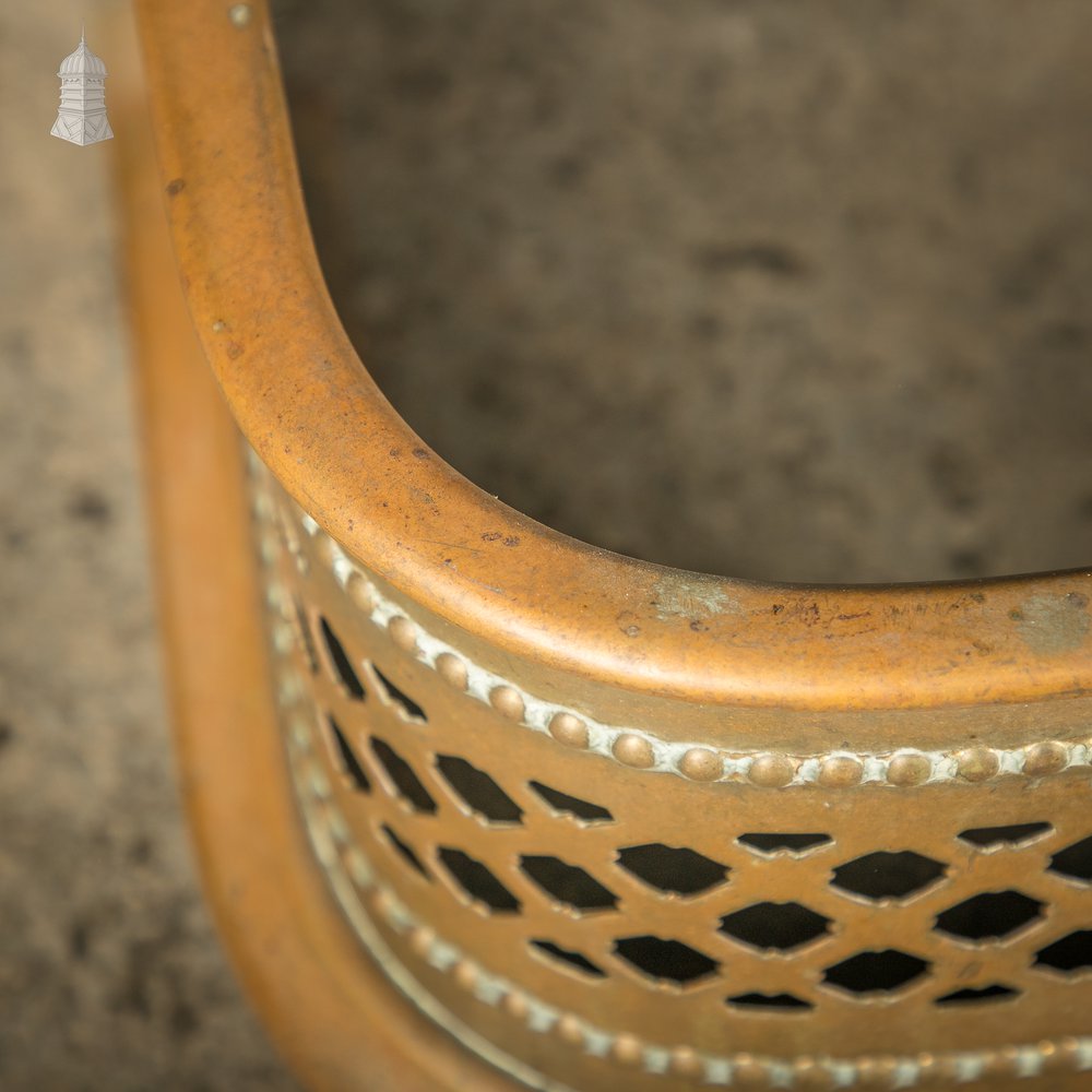 Fireplace Fender, 19th C Brass