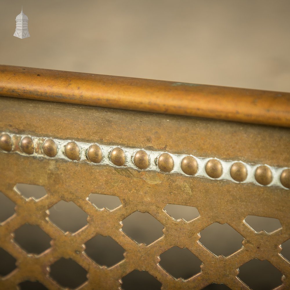 Fireplace Fender, 19th C Brass