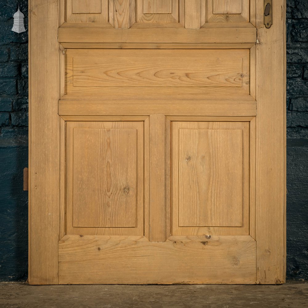 Half Glazed Doors, 12 Moulded Panel Pine Pair