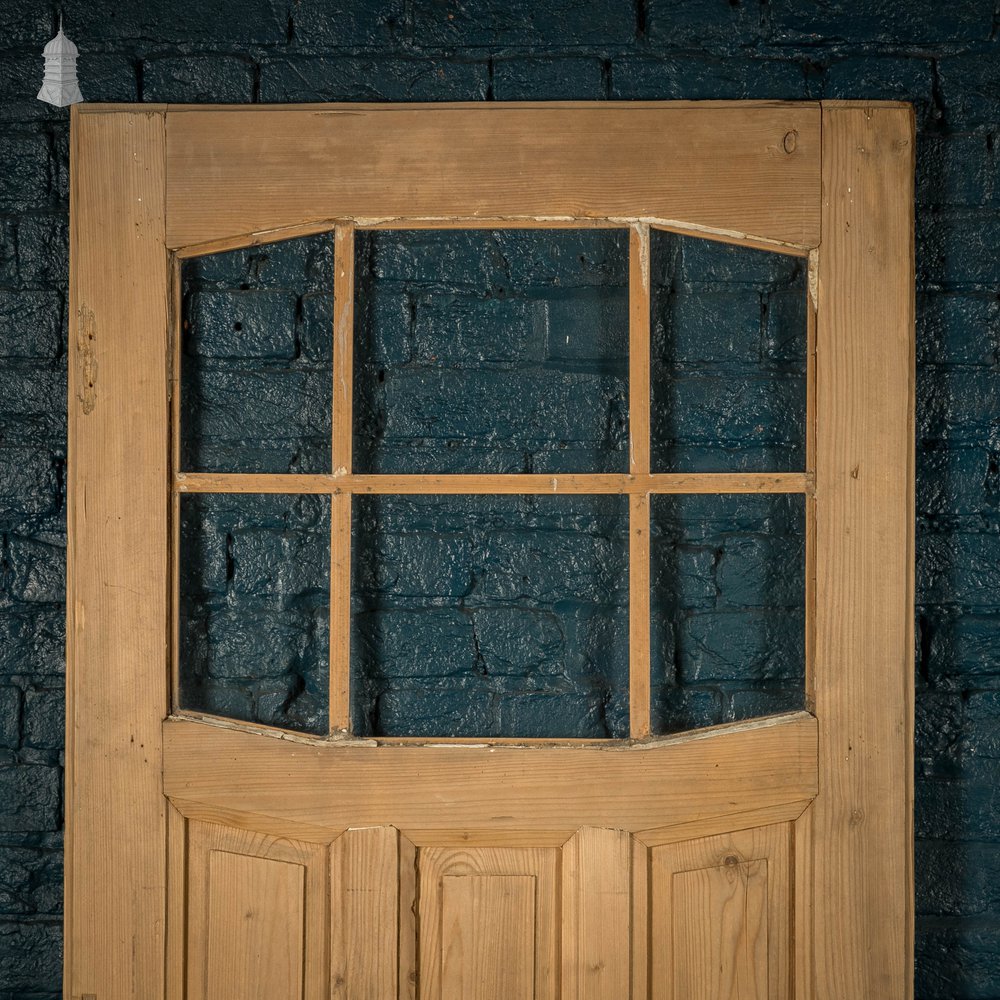 Half Glazed Doors, 12 Moulded Panel Pine Pair