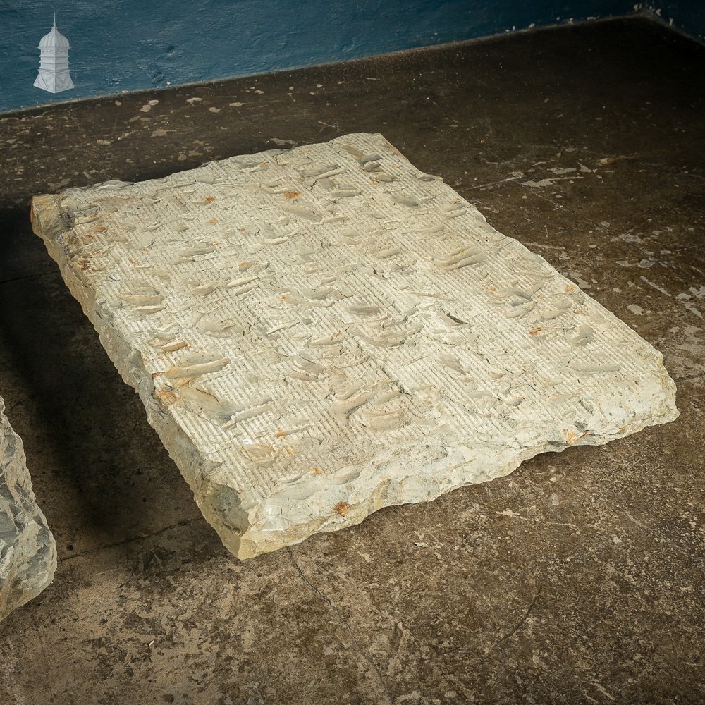 Batch of 3 Large Riven Flagstones with Machined Face