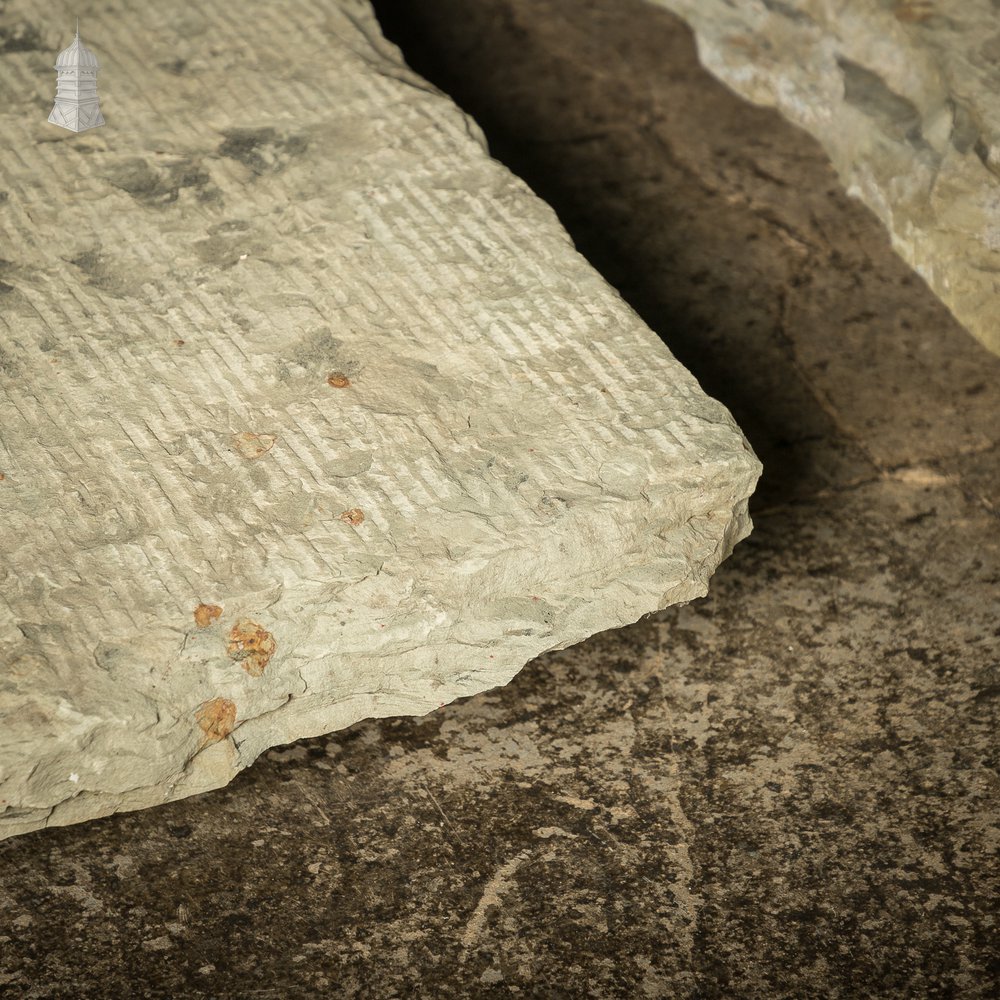 Batch of 3 Large Riven Flagstones with Machined Face