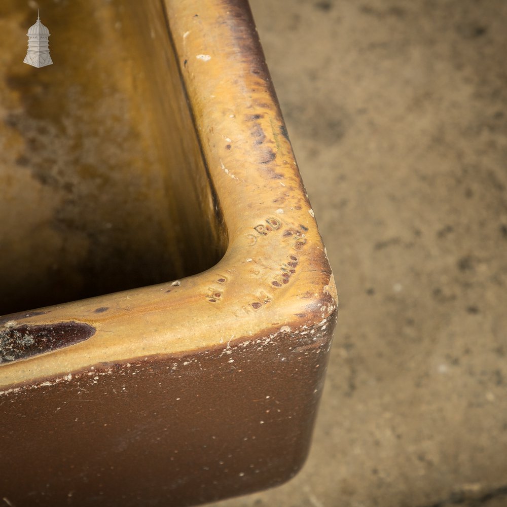 Trough Sink Planter, Worn Salt Glaze, Stamped ‘Hurlford by Kilmarnock’