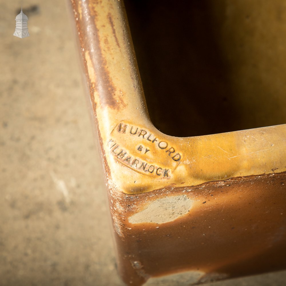 Trough Sink Planter, Worn Salt Glaze, Stamped ‘Hurlford by Kilmarnock’