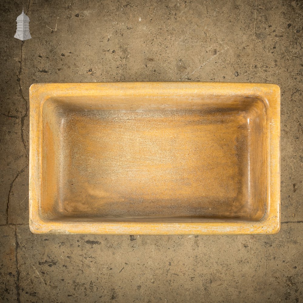 Trough Sink Planter, Worn Salt Glaze, Stamped ‘Hurlford by Kilmarnock’