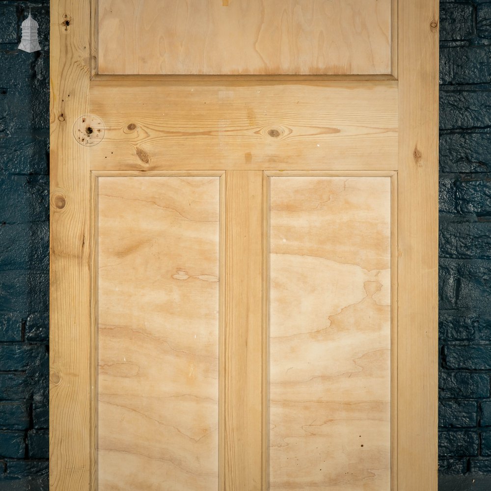 Pine Paneled Door, 3 Moulded Panel