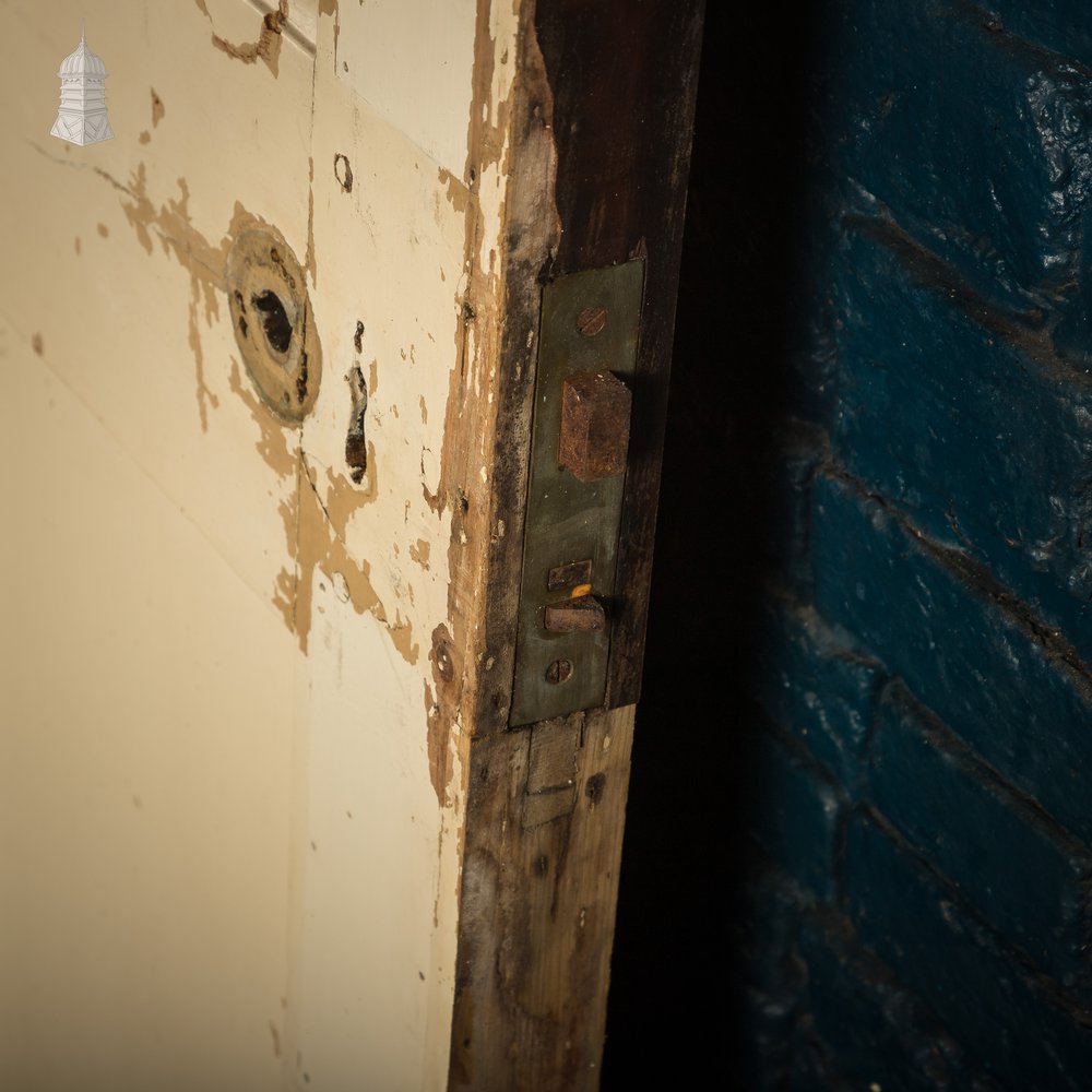 6 Panel Door, Six Moulded Panels, White & Brown