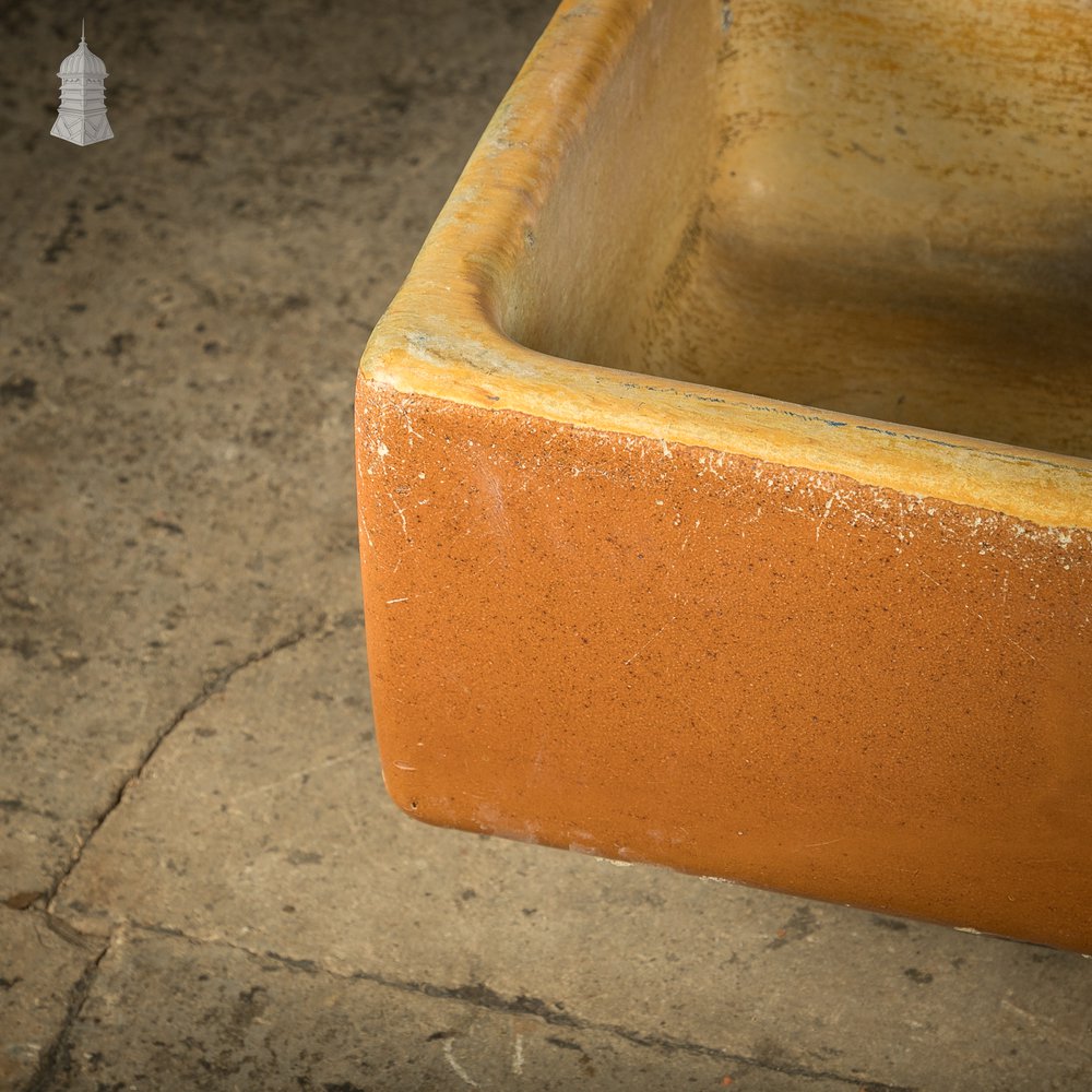 Trough Sink Planter, Worn Salt Glaze, Stamped ‘Hurlford by Kilmarnock’