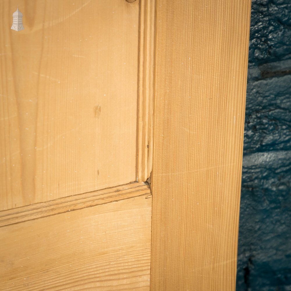 Pine Paneled Door, 4 Moulded Panel