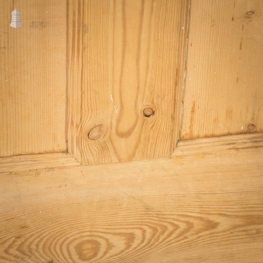 Pine Paneled Door, 4 Moulded Panel