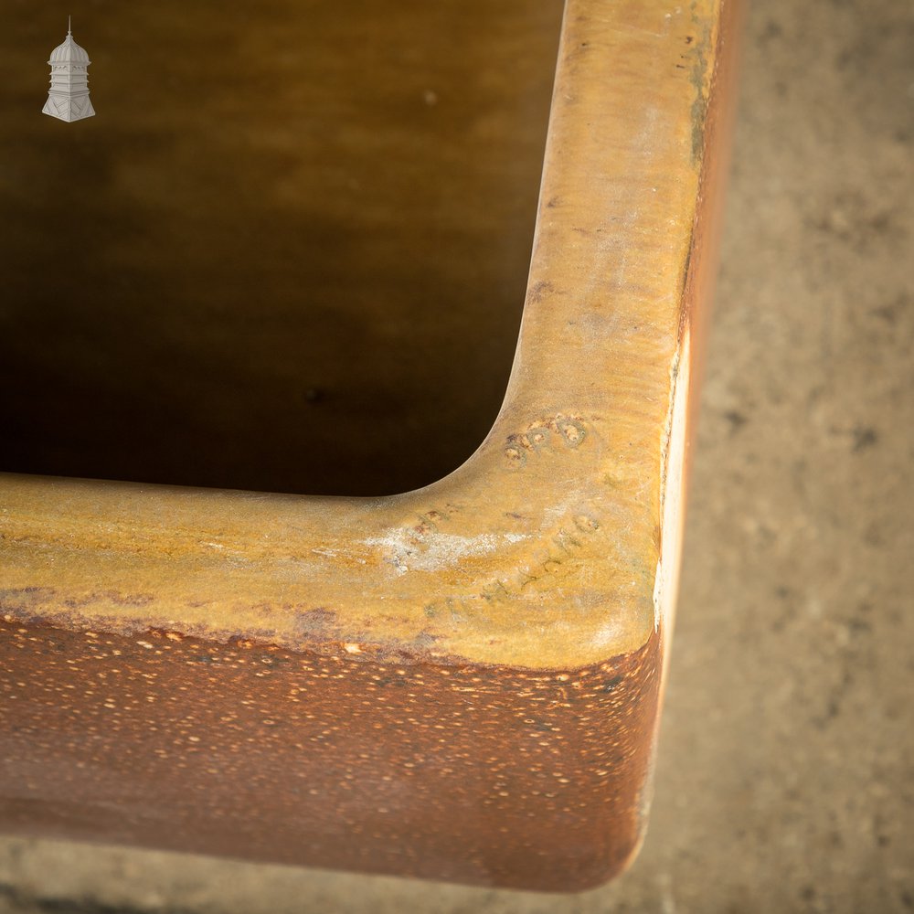 Trough Sink Planter, Worn Salt Glaze, Stamped ‘Hurlford by Kilmarnock’