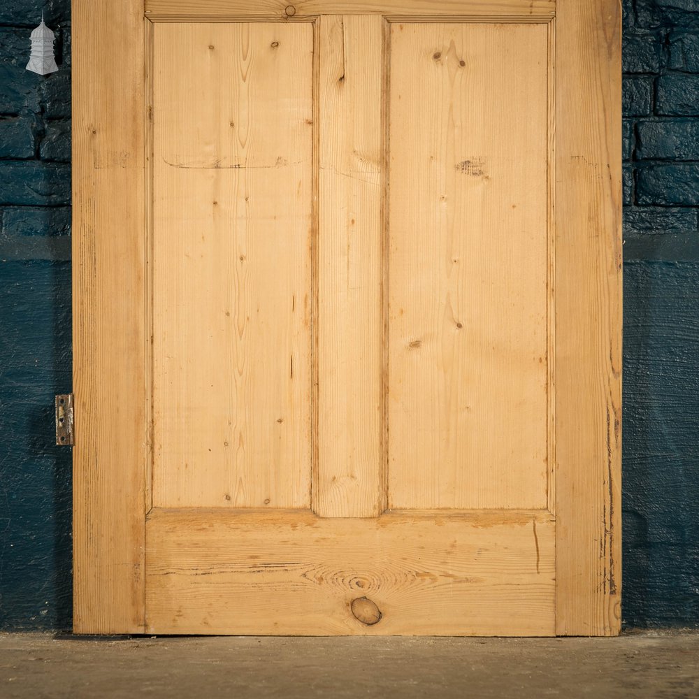 Pine Paneled Door, 4 Moulded Panel