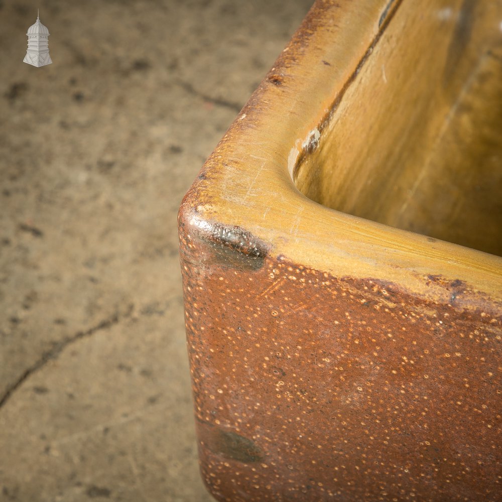 Trough Sink Planter, Worn Salt Glaze, Stamped ‘Hurlford by Kilmarnock’