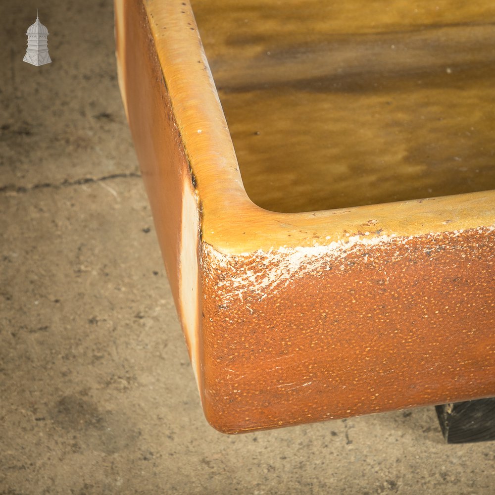 Trough Sink Planter, Worn Salt Glaze, Stamped ‘Hurlford by Kilmarnock’